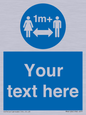 MH6128: 1M  Social Distance custom sign