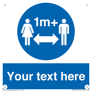 MH6128: 1M  Social Distance custom sign