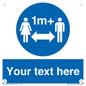 MH6128: 1M  Social Distance custom sign