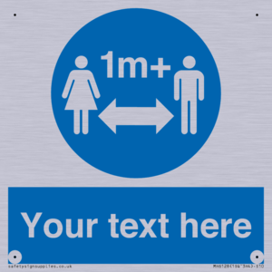 MH6128: 1M  Social Distance custom sign