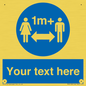 MH6128: 1M  Social Distance custom sign