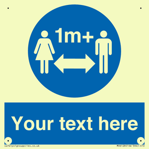 MH6128: 1M  Social Distance custom sign