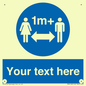 MH6128: 1M  Social Distance custom sign