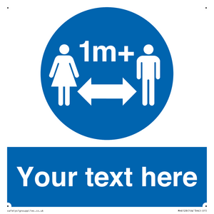 MH6128: 1M  Social Distance custom sign