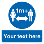 MH6128: 1M  Social Distance custom sign