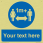 MH6128: 1M  Social Distance custom sign