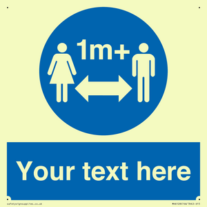 MH6128: 1M  Social Distance custom sign
