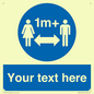 MH6128: 1M  Social Distance custom sign