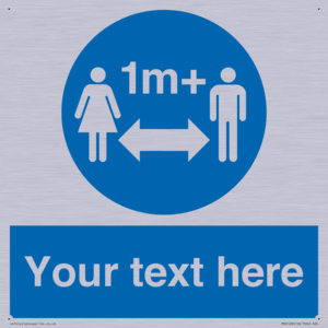MH6128: 1M  Social Distance custom sign