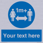 MH6128: 1M  Social Distance custom sign