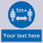 MH6128: 1M  Social Distance custom sign