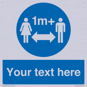 MH6128: 1M  Social Distance custom sign