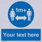 MH6128: 1M  Social Distance custom sign