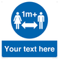 MH6128: 1M  Social Distance custom sign