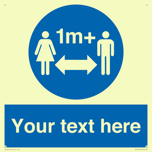 MH6128: 1M  Social Distance custom sign