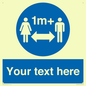MH6128: 1M  Social Distance custom sign