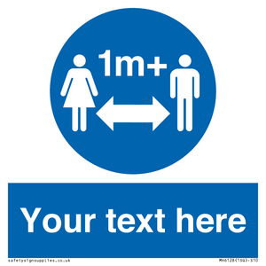 MH6128: 1M  Social Distance custom sign