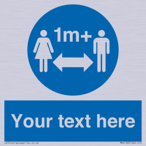 MH6128: 1M  Social Distance custom sign