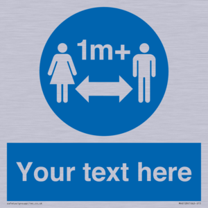MH6128: 1M  Social Distance custom sign