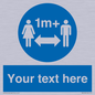 MH6128: 1M  Social Distance custom sign