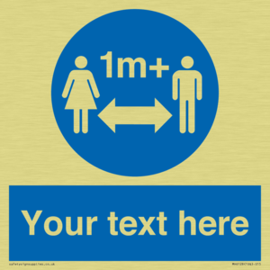 MH6128: 1M  Social Distance custom sign