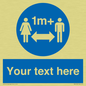 MH6128: 1M  Social Distance custom sign