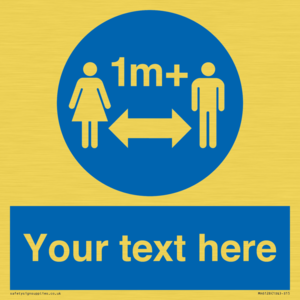 MH6128: 1M  Social Distance custom sign