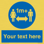 MH6128: 1M  Social Distance custom sign
