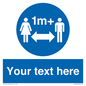 MH6128: 1M  Social Distance custom sign