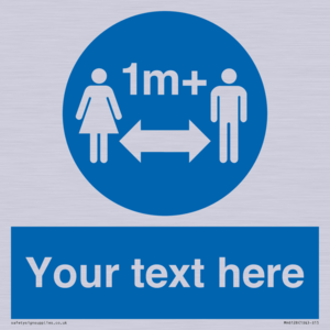 MH6128: 1M  Social Distance custom sign