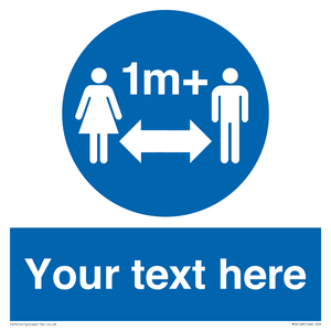 MH6128: 1M  Social Distance custom sign
