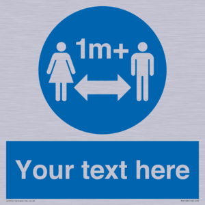 MH6128: 1M  Social Distance custom sign