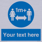 MH6128: 1M  Social Distance custom sign