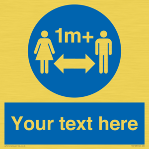 MH6128: 1M  Social Distance custom sign