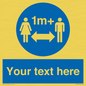 MH6128: 1M  Social Distance custom sign