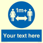 MH6128: 1M  Social Distance custom sign