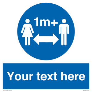 MH6128: 1M  Social Distance custom sign