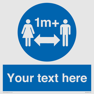 MH6128: 1M  Social Distance custom sign