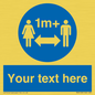 MH6128: 1M  Social Distance custom sign