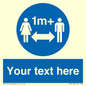 MH6128: 1M  Social Distance custom sign