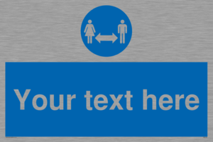 MH6138: Social Distance Custom sign