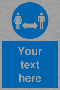 MH6138: Social Distance Custom sign