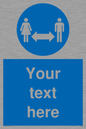 MH6138: Social Distance Custom sign
