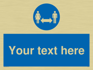 MH6138: Social Distance Custom sign