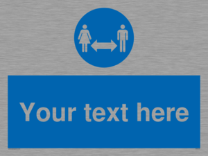 MH6138: Social Distance Custom sign