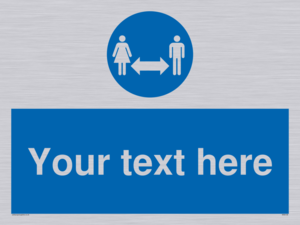 MH6138: Social Distance Custom sign