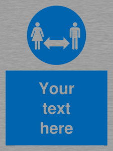 MH6138: Social Distance Custom sign