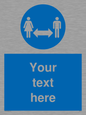 MH6138: Social Distance Custom sign