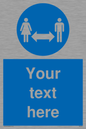 MH6138: Social Distance Custom sign