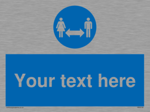 MH6138: Social Distance Custom sign